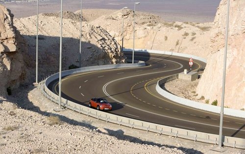 The 
Jebel Hafeet Mountain Road in the United Arab Emirates (UAE)