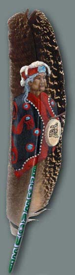 Painting Art on Feather 7