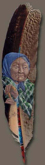 Painting Art on Feather 9
