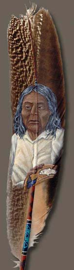 Painting Art on Feather 10