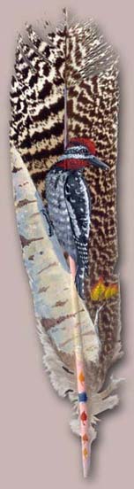 Painting Art on Feather 14