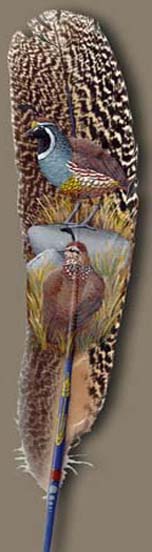 Painting Art on Feather 16