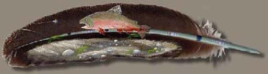 Painting Art on Feather 23