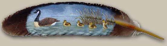 Painting Art on Feather 26