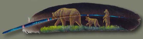 Painting Art on Feather 29