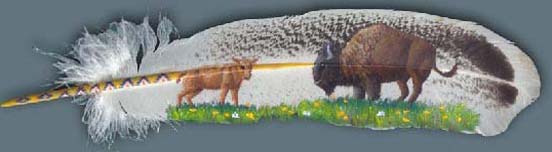 Painting Art on Feather 32