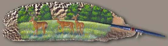 Painting Art on Feather 33