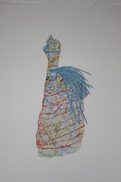 Dress Study Made From Maps of London