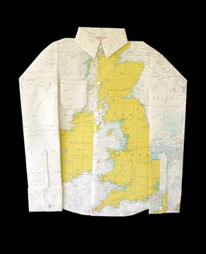 Map Shirt: I sure wouldn't notice any stains on this!