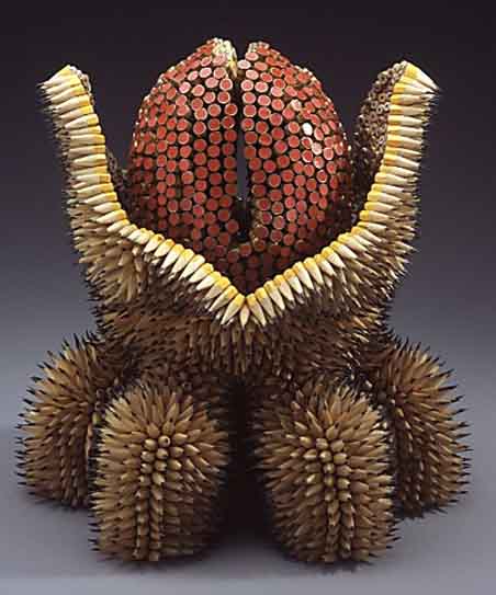 Art with pieces of pencil 04
