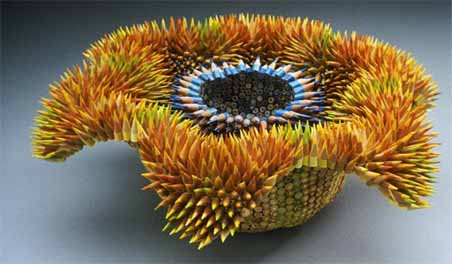 Art with pieces of pencil 07