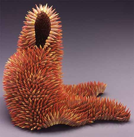 Art with pieces of pencil 10