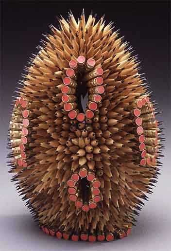 Art with pieces of pencil 11