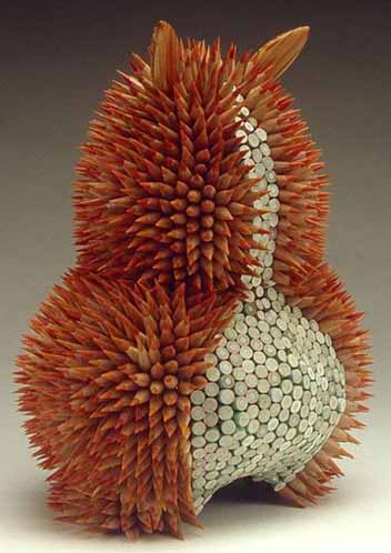 Art with pieces of pencil 12