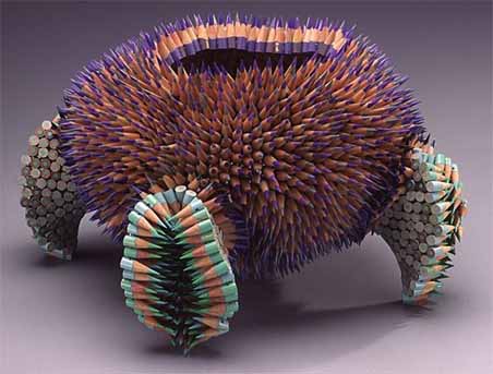 Art with pieces of pencil 13