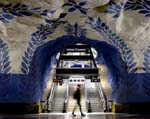 Stockholms tunnelbana - Colorful stations of metro