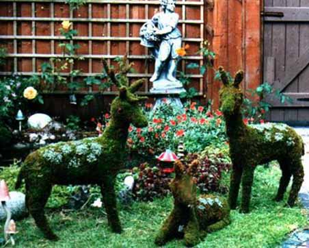 Topiary - Planted Deer