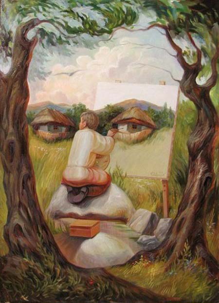 Self-portrait under the lindens 2011