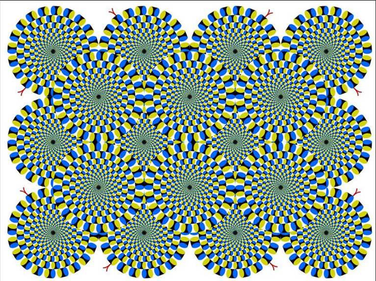 Extraordinary Optical illusion - Which are rotating?