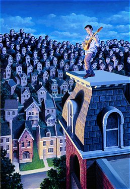 Optical illusion - Are they audiences or buildings?