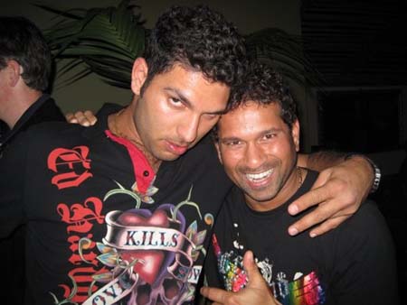Sachin Tendulkar in Party