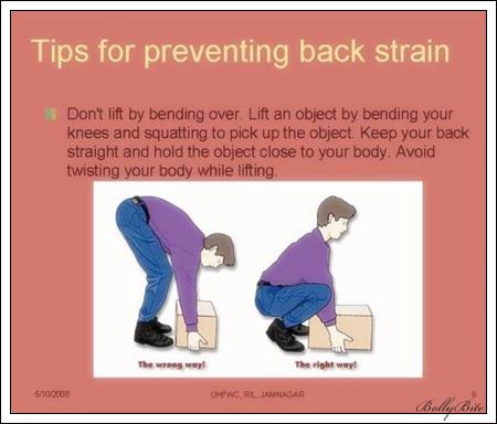 tips for preventing back strain