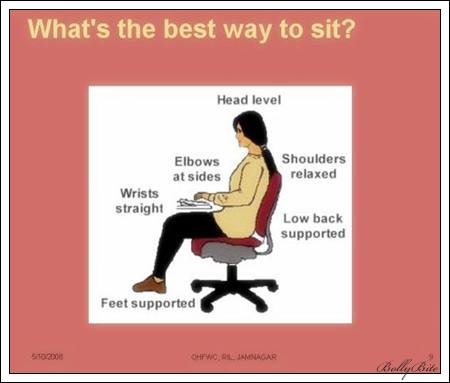 what's the best way to sit?
