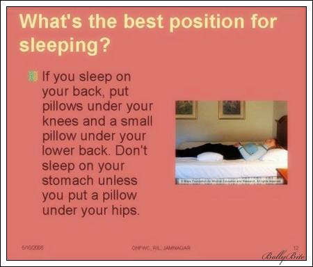 what's the best position for sleeping? 1