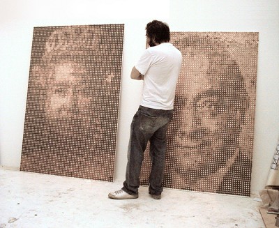 Portraits Made of Pennies