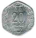 Twenty Paise Coin
