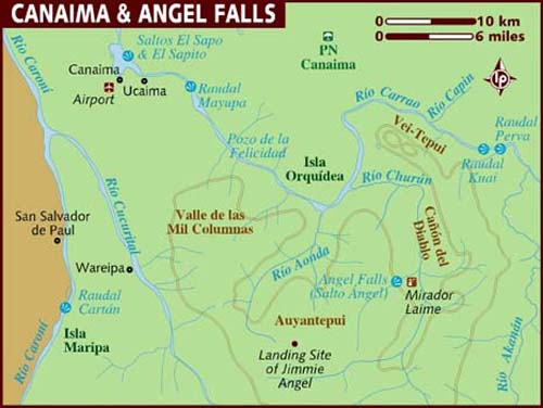 Map - Angel Falls