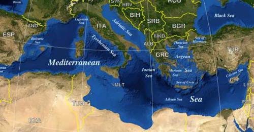 Map - Mediterranean Sea